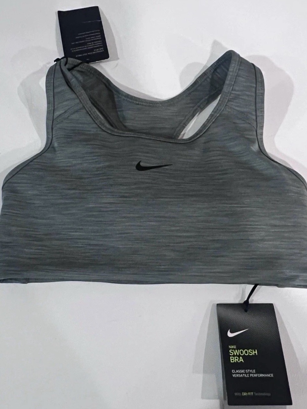 Nike Gray Heather Racerback Sports Bra Size Small